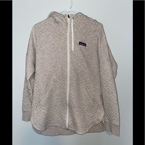 Patagonia diamond quilted organic hoodie